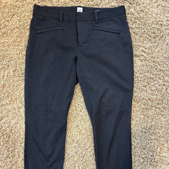 Gap Signature Skinny Ankle Pants in Heather Charcoal Women's Size 12 - Picture 2 of 8